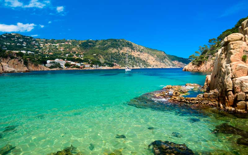 Best beaches on the Costa Brava, Aiguablava, Begur