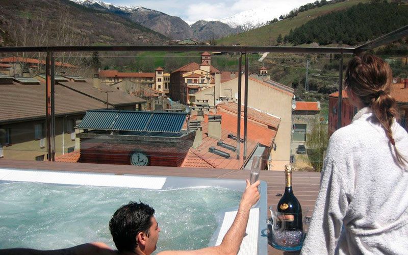 Hoteles rurales con spa en Hotel Els Caçadors, Ribes de Freser